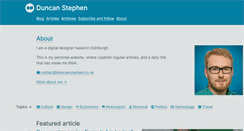 Desktop Screenshot of duncanstephen.co.uk